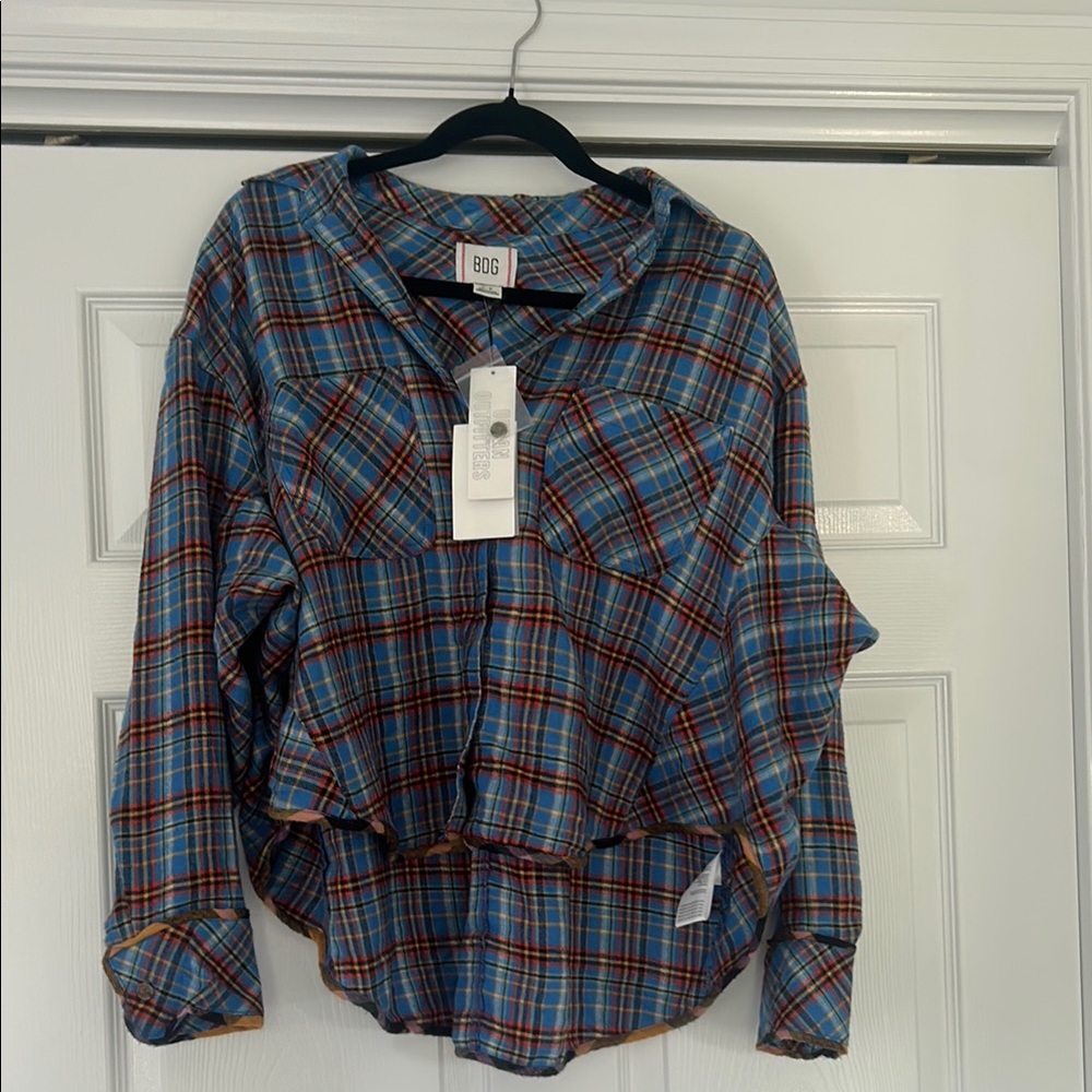BDG Multicolor Plaid Flannel Shirt